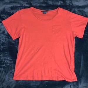 Ralph Lauren Sport Heather Red 100% Cotton Tee